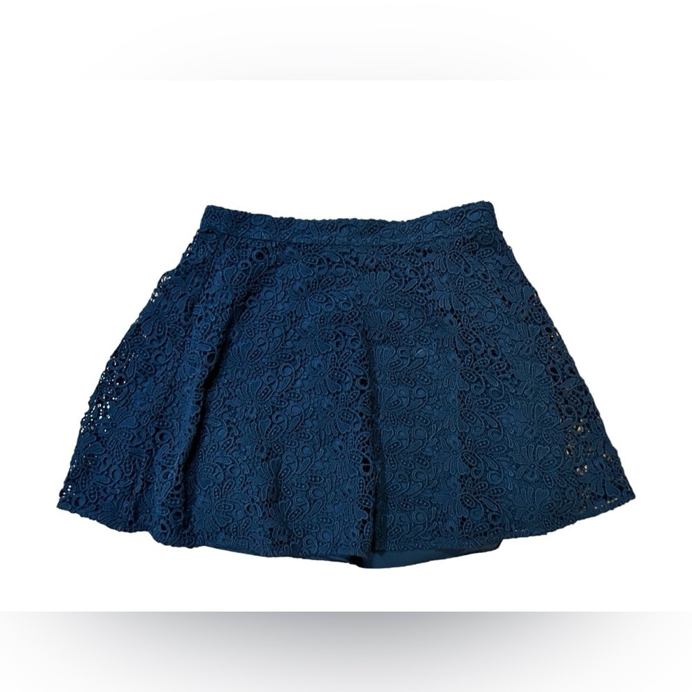 Club Monaco Navy Lace Skater Skirt Sz. 6 - Picture 2 of 8